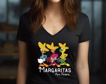 Margaritas Por Favor Shirt and Tanks, The Three Caballeros Shirt, Disney Friends Gift, Disney Epcot, Disney Margarita Shirt, Family Vacation