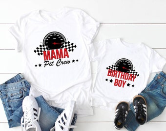Pit Crew Family Shirts, Pit Crew Race Car Birthday Shirt, Family Personalized Birthday Sweatshirt, Custom Family Birthday Shirts