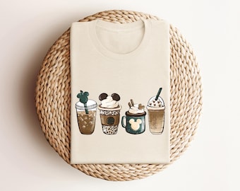 Disney Coffee Shirt, Magic Kingdom T-Shirt, Mickey Epcot Coffee Shirt, Coffee Lover Shirt, Disneyland Shirt, Disney Drink Coffee, Disney Tee