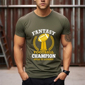 Fantasy Football Champion Funny Shirt, Gift for FFL League Lover, Fantasy Football Draft Party Shirt, Premium Fantasy Football Draft Shirt image 2