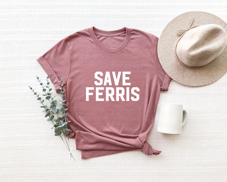 Camiseta vintage de películas de los 80, camiseta parodia divertida, camiseta nostálgica, camiseta de película clásica, camiseta unisex Save Ferris Bueller, regalo para millennials imagen 3