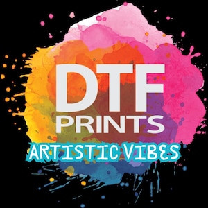 Direct to Film Transfer, DTF Print, Full Color DTF Shirt Heat Transfer, Custom DTF Transfer Ready For Press,Ready to Apply