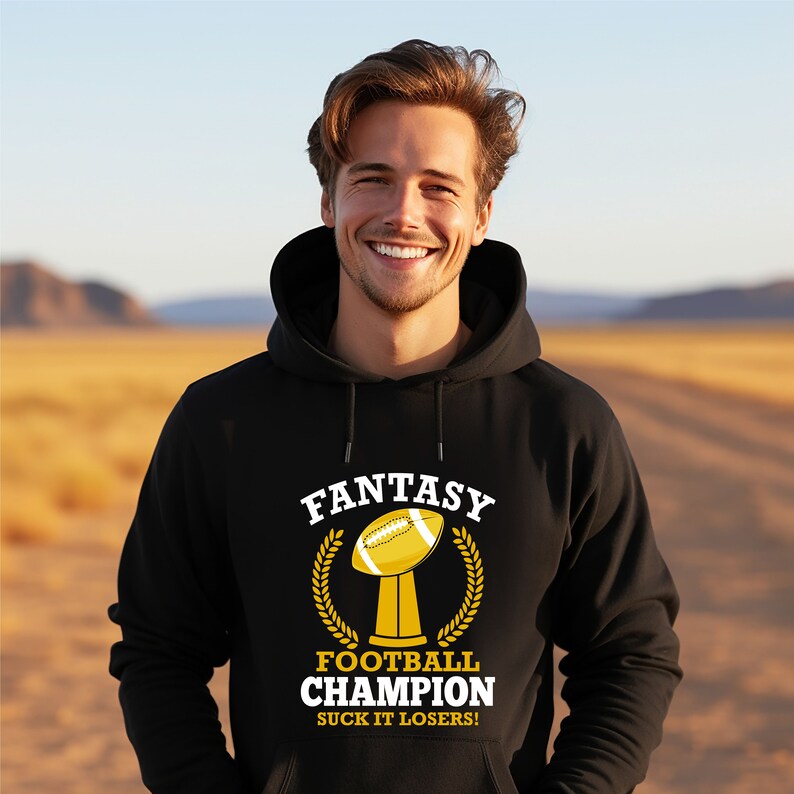 Fantasy Football Champion Funny Shirt, Gift for FFL League Lover, Fantasy Football Draft Party Shirt, Premium Fantasy Football Draft Shirt image 4