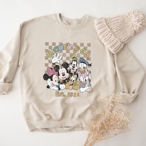 Mickey & Co Sweatshirt, Disney Crewneck Sweatshirt, Retro Disney Sweatshirt, Disney Hoodie, Disneyland Sweatshirt, Disney World Hoodie