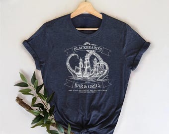 Black Beard's Bar and Grill Shirt, The Gentleman Pirate Sweatshirt,Retro LGBT Shirt, Our Flag Means Death Est 1717 Shirt,Bar and Grill Shirt