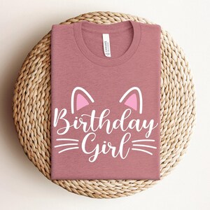Cat Birthday Girl Shirt, Kitten Birthday Party, Birthday Crew Shirt\ Kitty Cat Birthday Girl Shirt, Cat Birthday Shirt, Birthday Party Shirt image 4