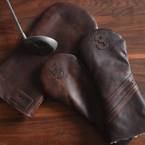 Leather Golf Headcover (3 wood) Personalized
