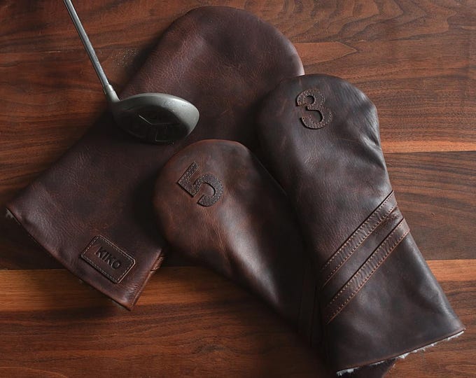 Leather Golf Headcover (3 wood) Personalized
