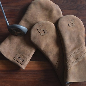 Leather Golf Headcover (3 wood) Personalized