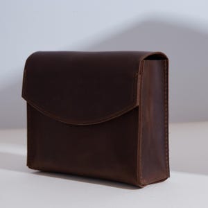 Leather Tarot Card Bag: Personalized Vintage Oracle Pouch | Gift for Mom | Spiritual Gift image 1