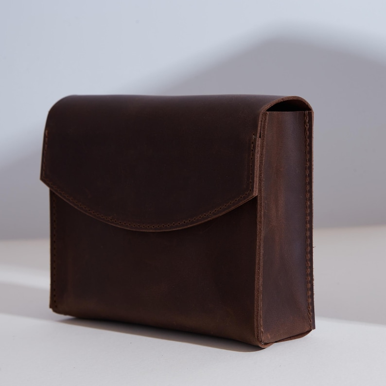 Leather Tarot Card Bag: Personalized Vintage Oracle Pouch | Gift for Mom | Spiritual Gift image 1
