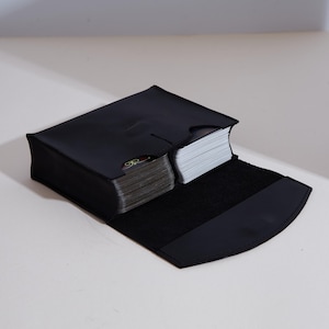Leather Tarot Card Bag: Personalized Vintage Oracle Pouch | Gift for Mom | Spiritual Gift image 2