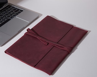Macbook Air Sleeve | Leather Case for Macbook | Custom Leather Gift for Men