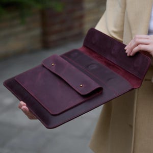 Custom Leather Laptop Sleeve for Any Size | MacBook, Surface, Samsung, HP, MSI, Xiaomi | Free Personalization