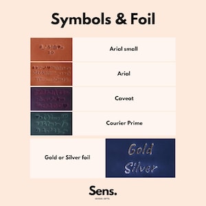 The image is a collage of various colored foils and symbols, including gold and silver foils, arranged in a grid format.