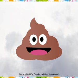 Poop Emoji Svg, Poop Svg, Poop Clipart, Funny Poop Design, Funny Design, Poop Design, Emoji Svg, Poop Smile Svg, Poo Emoji Svg, Poo Birthday