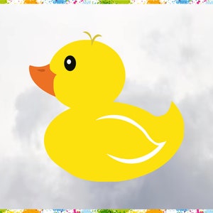 Rubber Duck SVG: Baby Bath Clipart (Digital Files)