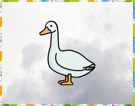 Funny Goose SVG: Silly Animal Designs (Digital Files)