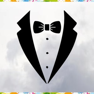 Tuxedo SVG: Bow Tie Suit Design (Digital Files)