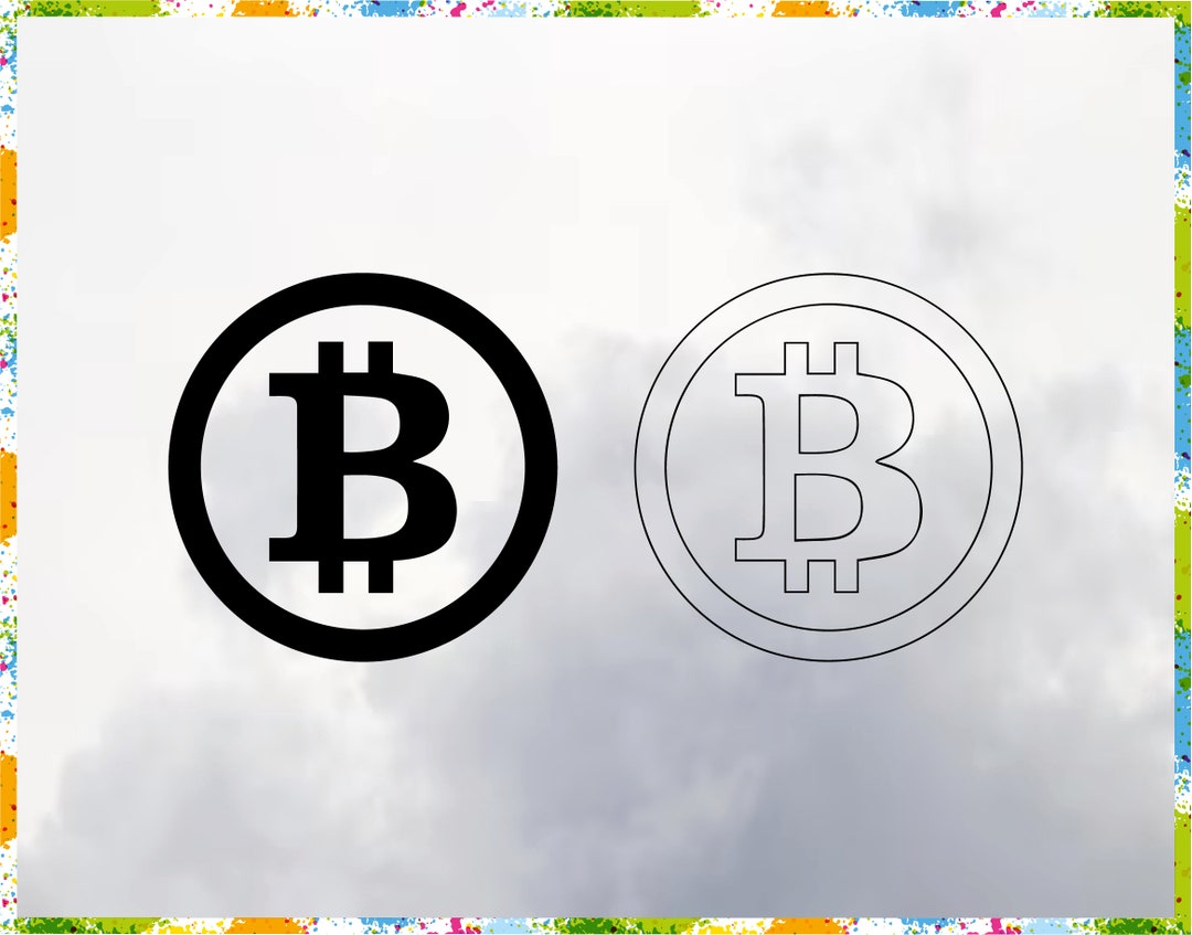 ビットコインシンボルSVG：暗号通貨ウォレット、マグカップ、シャツのデザイン（デジタルダウンロード） - Etsy 日本