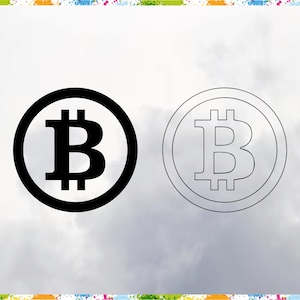 Bitcoin Symbol SVG: Crypto Wallet, Mug, Shirt Designs (Digital Download)