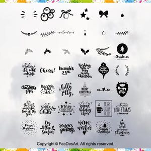 Christmas SVG Bundle: Wreath, Ornaments, Holly Jolly (Digital Files)