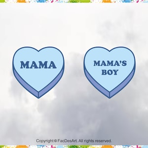 Mama Svg, Mama&#39;s Boy Svg, Boy Mom Svg, Mama Heart Svg, Mama&#39;S Boy Heart Svg, Mother Svg, Son Svg, Mother and Son Svg, Mama and Mama&#39;s Boy