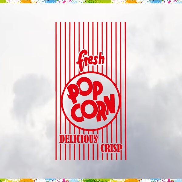 Popcorn Svg, Popcorn Design, Popcorn Carton Svg, Cup Svg, Movie Theater Bucket, Tumbler Svg, Fresh Popcorn Svg,Popcorn Box Svg,Snack Box Svg