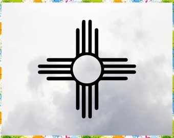 Zia Symbol Design, Clipart SVG PNG Ai (Instant Download)