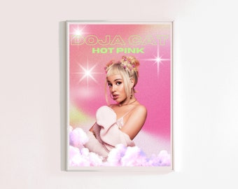 Doja Cat Print, Hot Pink Poster Printable
