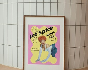 Ice Spice Poster Print, Ice Spice Munch Poster, Munch poster