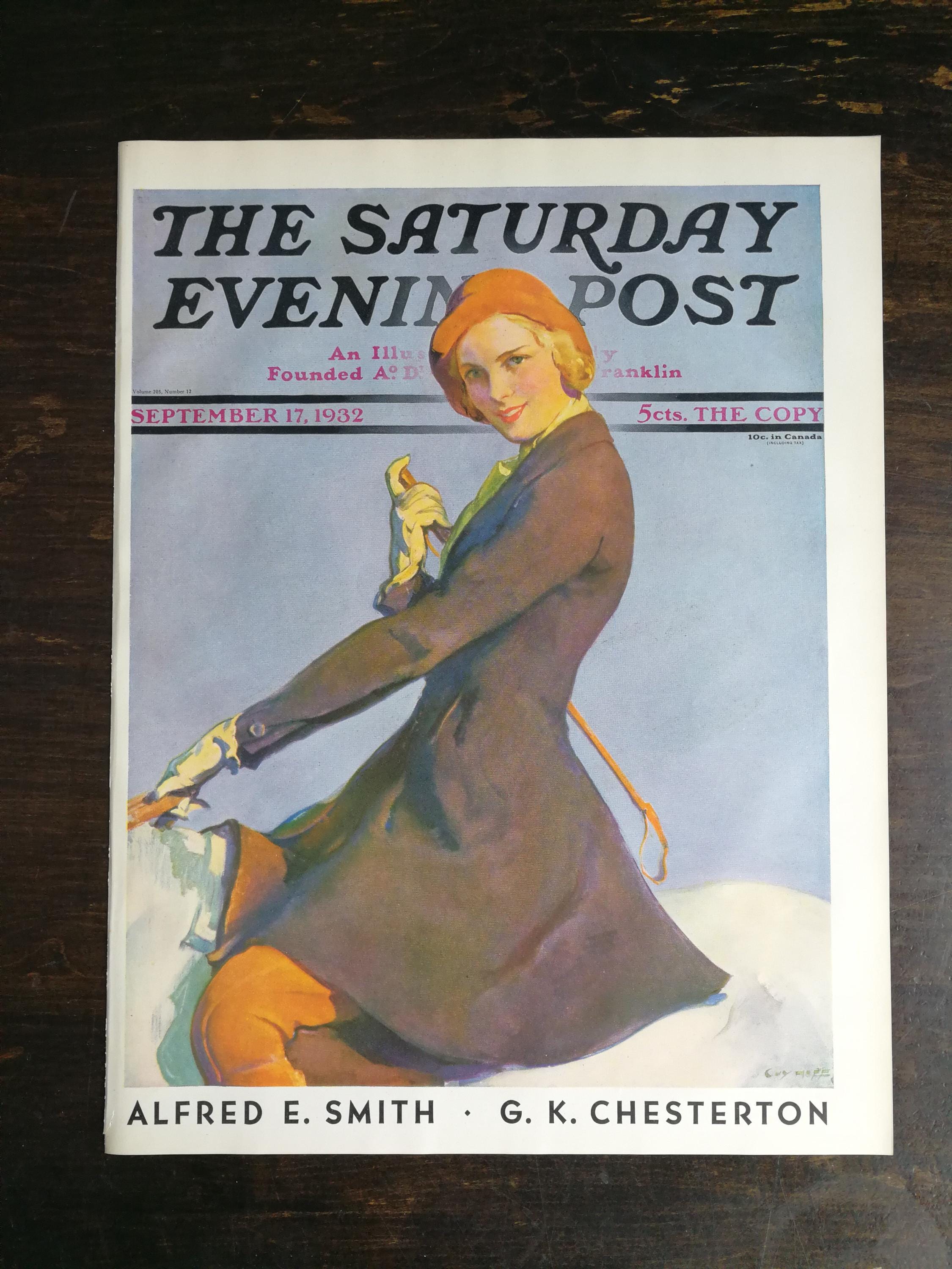 Saturday Evening Post 1932 Magazine - Etsy