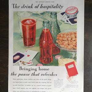 アメリカ1948年頃の雑誌裏表紙14枚コカ・コーラ