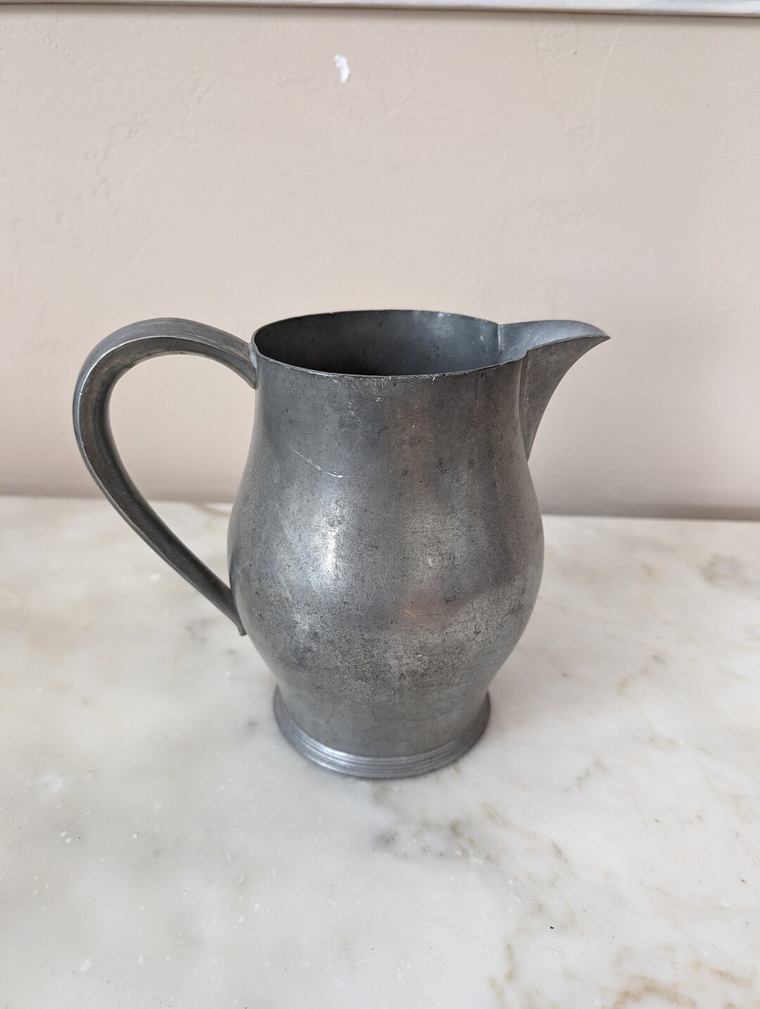Antique Insico Pewter Pitcher Etsy