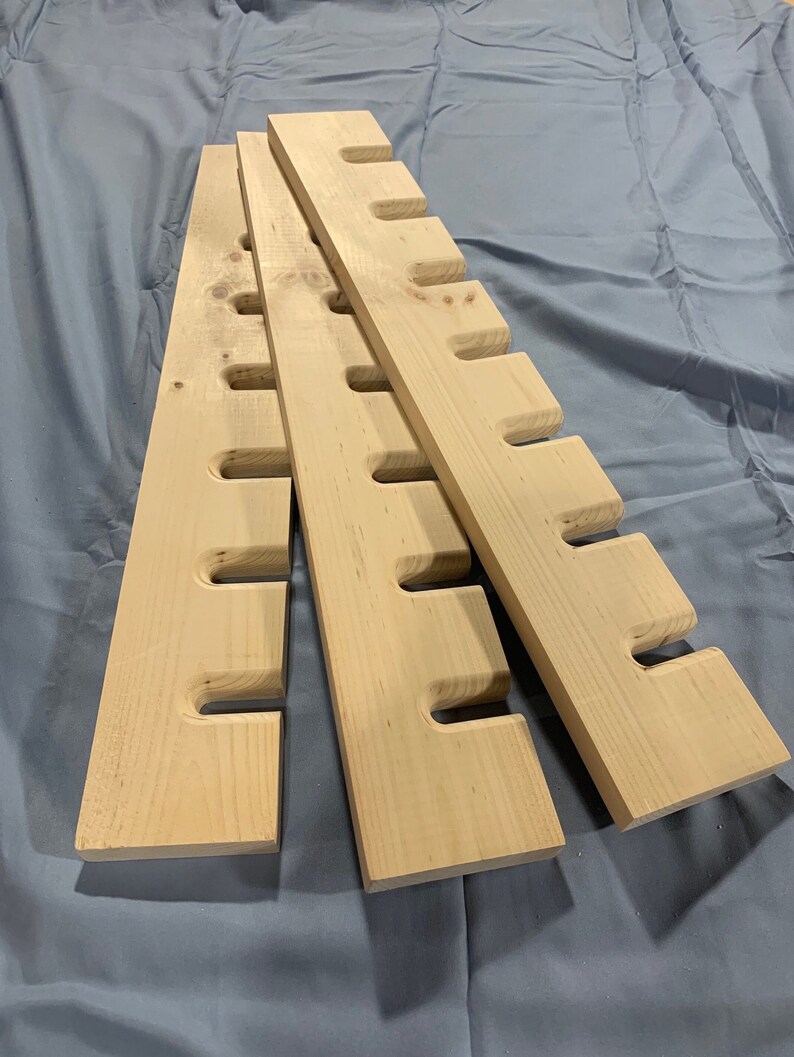 Champagne Wall Shelf Set of 3 Shelves, 7 Champagne Flutes per Shelf, 21