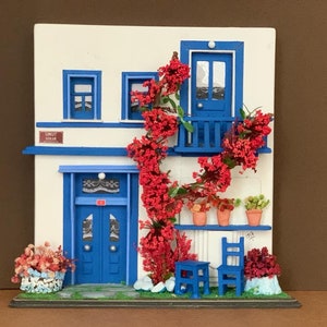 Collectable Handmade Miniature  Turkish House BodrumGift By Mehmet Akif Ergin