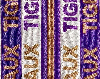 Beaded purse strap, gameday purse strap, college purse strap, stadium strap, beaded purse strap, football strap, Stadium gear, licenced