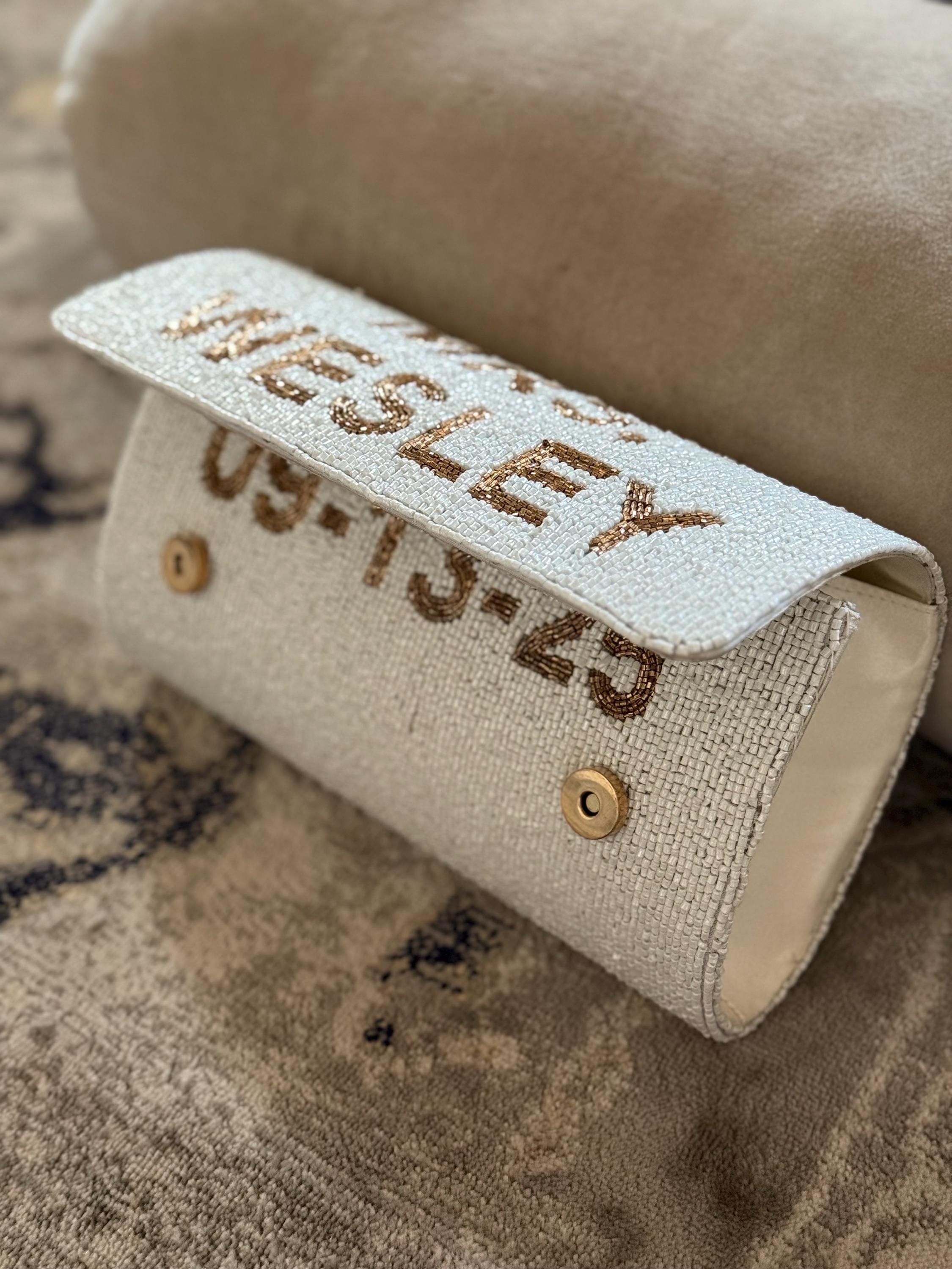 Bride Purse, Bride Clutch, Bridal Clutch, Personalized Bridal Clutch, Mrs Purse, Bridal Purse, Bride Bag, Bride Accessories, Bridal gift