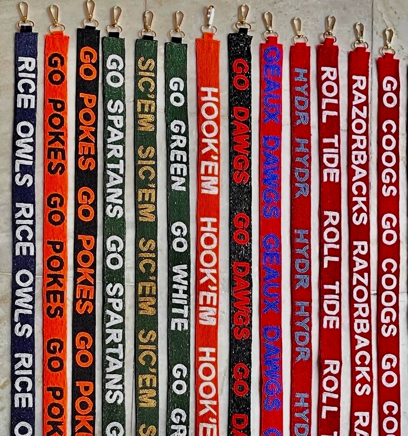 Beaded Purse Strap, Gameday Purse Strap, College Purse Strap, Stadium
