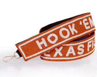 Gameday beaded straps, gameday straps, stadium straps, college purse straps, clear bag strap, purse strap beaded, Gameday gear, licensed