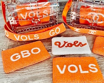Beaded purse strap | beaded Game day bag strap| Beaded gameday straps | Vols | Tennessee vols| Vols bag strap| Go vols beaded game day strap