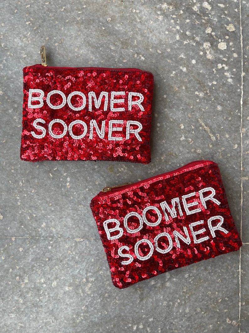 Gameday beaded straps, gameday straps, stadium straps, college purse straps, clear bag strap, Stadium bag strap, custom purse strap,Licensed B|S Coin purse seq