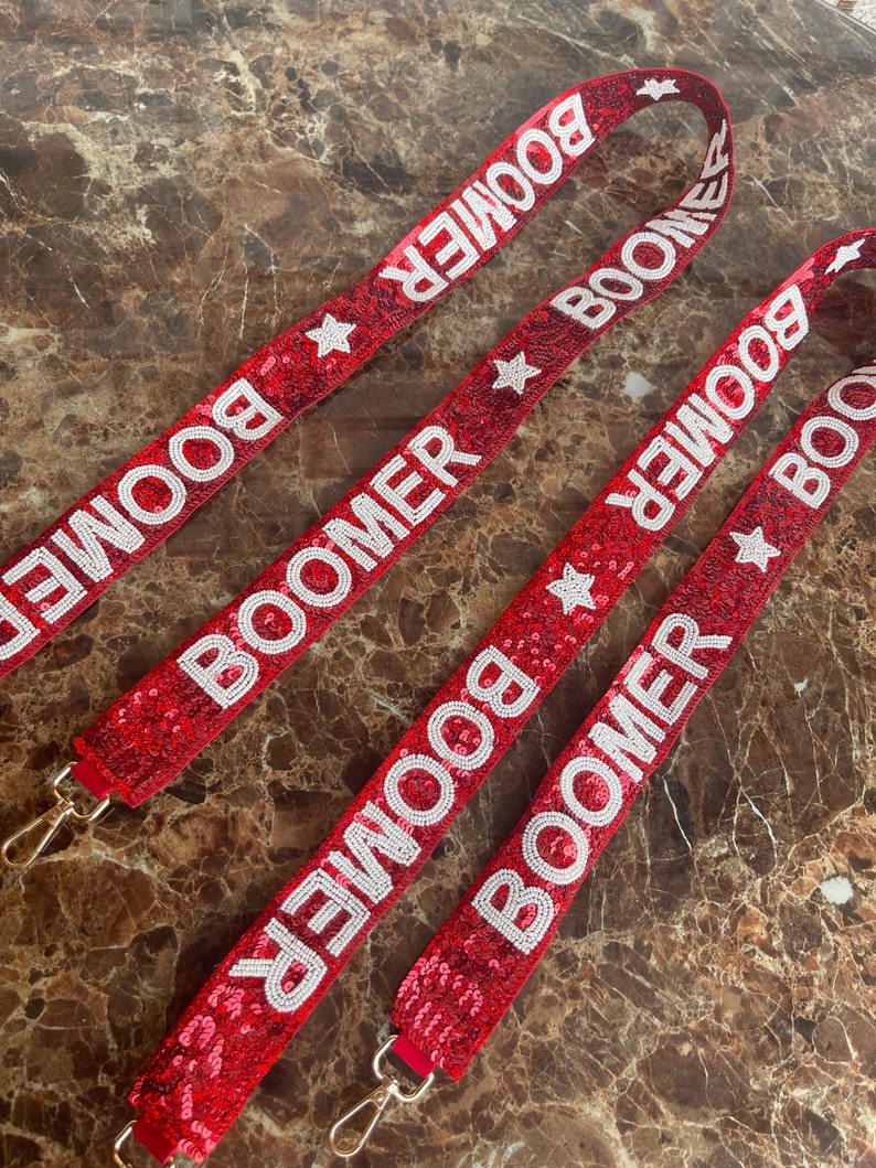 Gameday beaded straps, gameday straps, stadium straps, college purse straps, clear bag strap, Stadium bag strap, custom purse strap,Licensed B ⭐️, crmsn seq