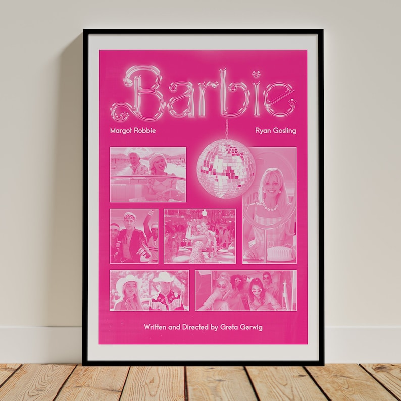 Barbie Movie Poster Etsy