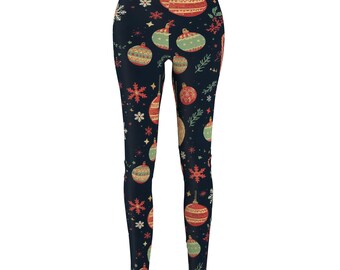 Legging Noël Buttery Soft - Flocons & Rennes - Taille XL/Plus - Neuf Avec étiquettes