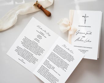 カトリック結婚式プログラム冊子（英語）