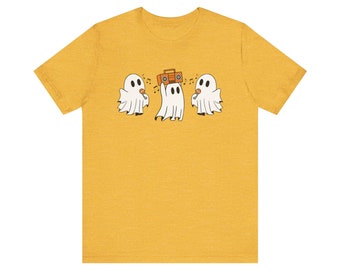 Halloween tee - ghost t-shirt - spooky vibes - funny Halloween shirt - unisex fit - 7 colors