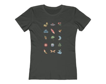 T-shirt de camping - t-shirt pour camping-car - coupe femme - 3 couleurs