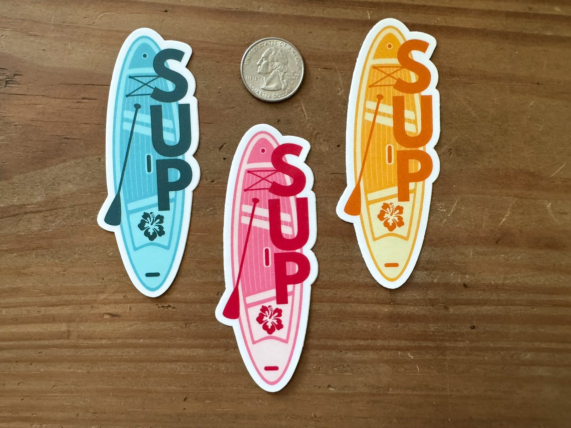 SUP Sticker - Paddle Board Sticker - Cutout Sticker - Indoor / Outdoor ...