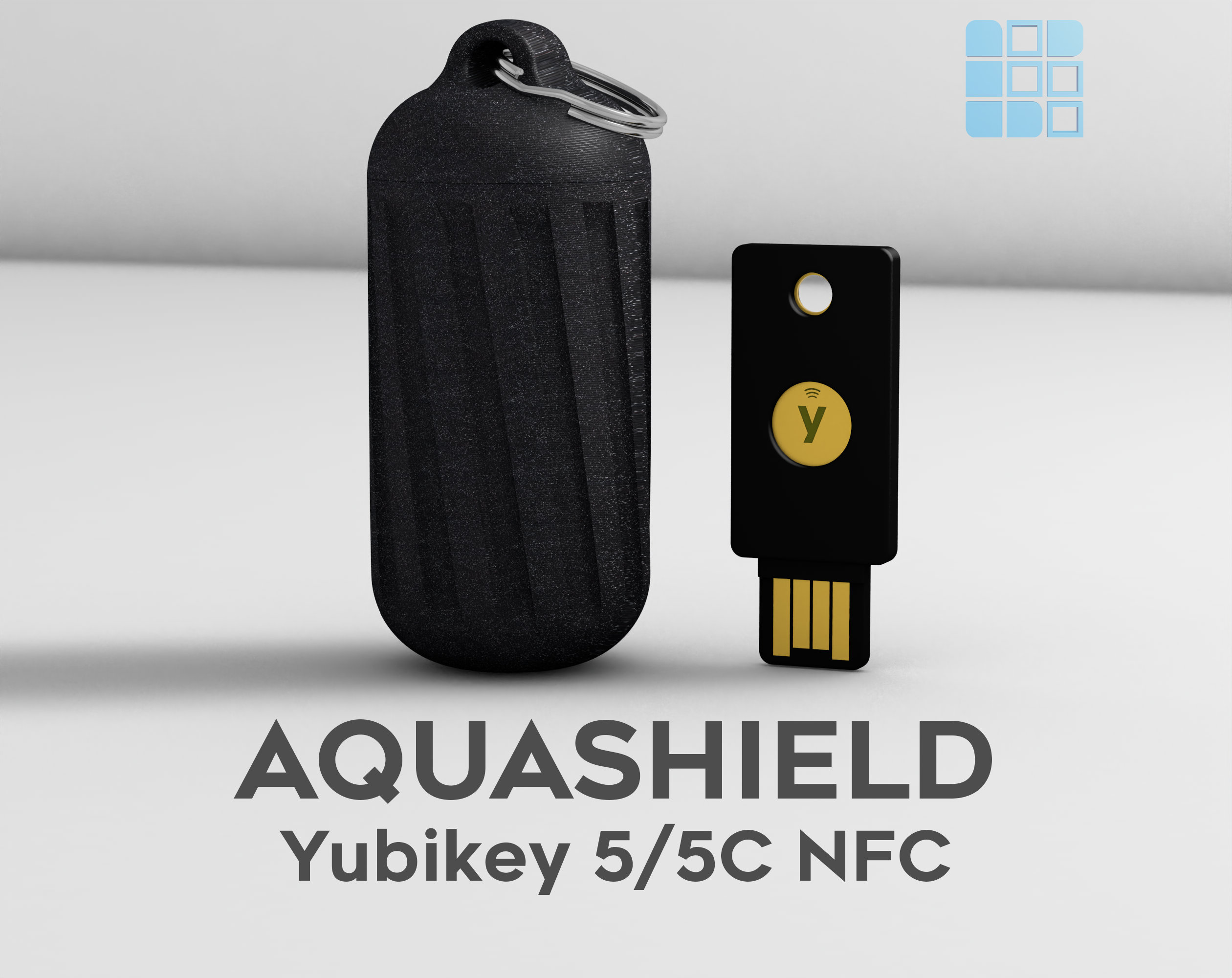  Flip Cover Case for Yubikey 5 NFC/5C NFC - 22 Colours  Available! (for Yubikey 5C NFC, Ranger Grey) : Cell Phones & Accessories